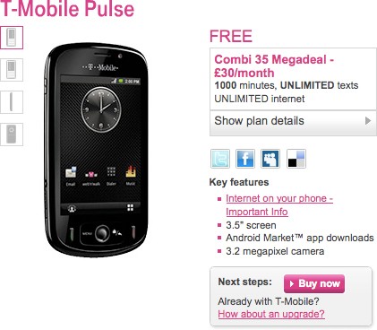 T-Mobile Pulse UK T-Mobile Pulse UK