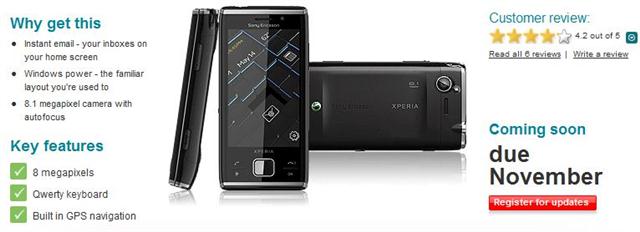 Xperia X2 Vodafone