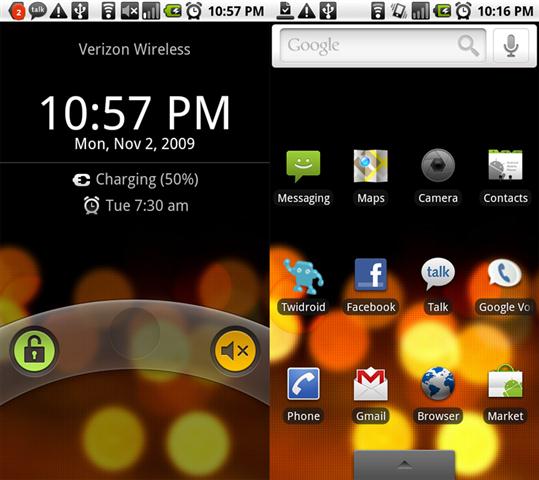 Android 2.0 home Android 2.0 home