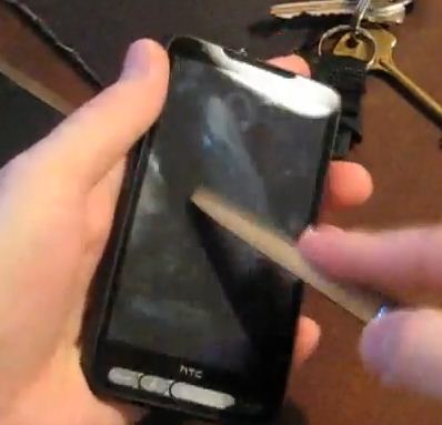 HD2 screen no scratches