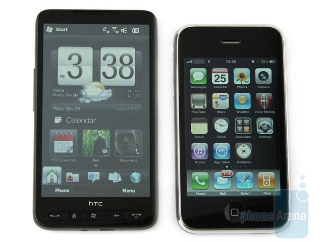 HD2 vs iPhone HD2 vs iPhone