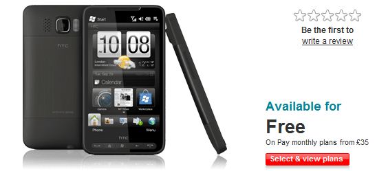 HTC HD2 Vodafone Free