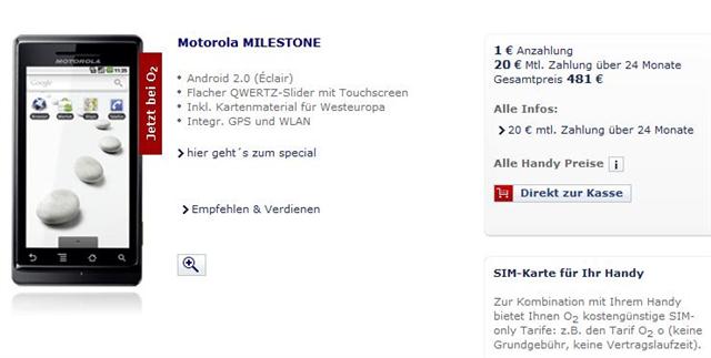 Motorola Milestone O2