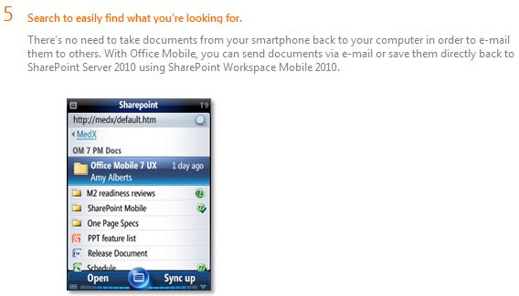 WM7 Office UI