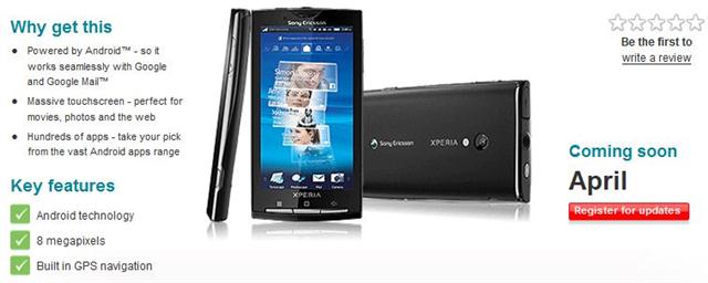 X10 vodafone