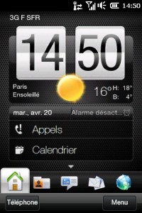 HTC HD Mini Homescreen
