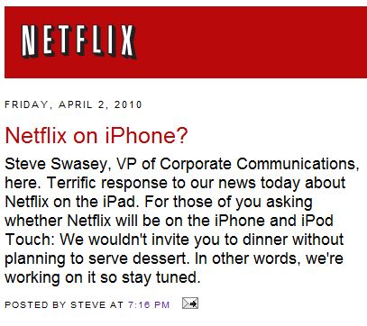 Netflix iPhone