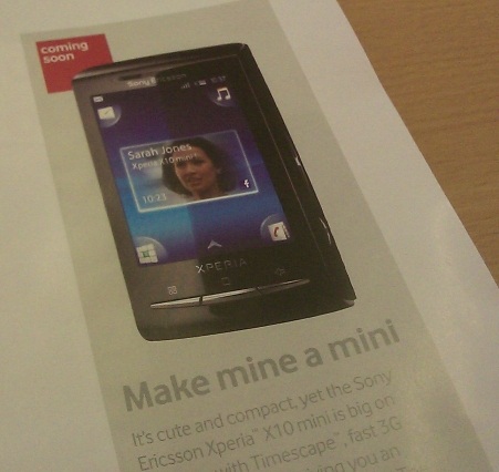 X10 mini Vodafone