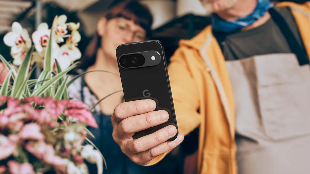 Google Pixel camera module close-up