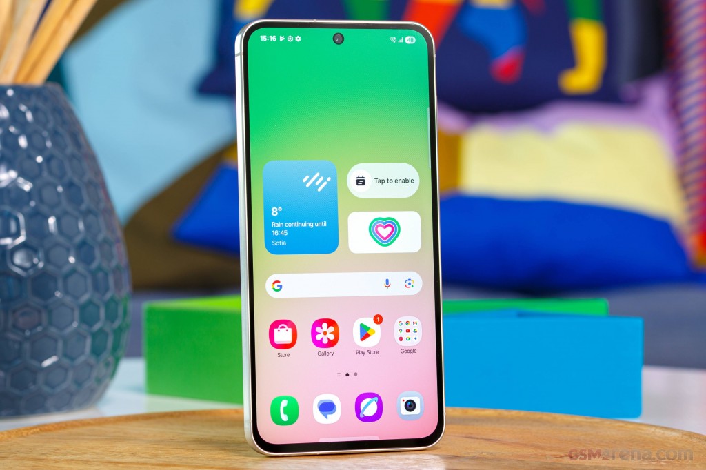 Samsung Galaxy A-series in-hand lifestyle shot