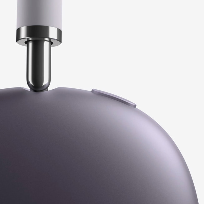 AirPods Max 2 ear cup detail showing the mesh and aluminium construction