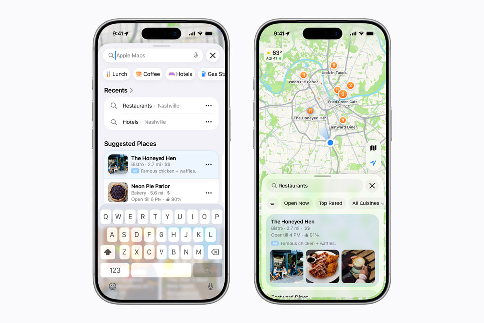 Apple Maps business listing management interface within the Apple Business platform