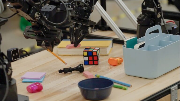 Google DeepMind Gemini Robotics-ER 1.6 official launch image with humanoid robot arm and logo