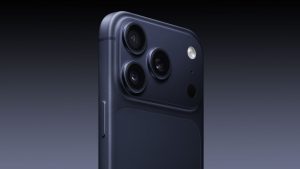 Concept render of the iPhone Fold foldable with the inner display unfurled, via MacRumors