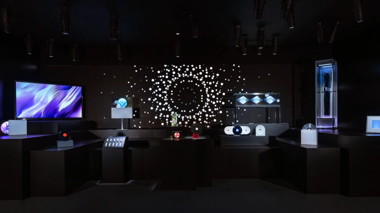 Samsung Project Luna shown inside Samsung Design Open Lab at Milan Design Week 2026