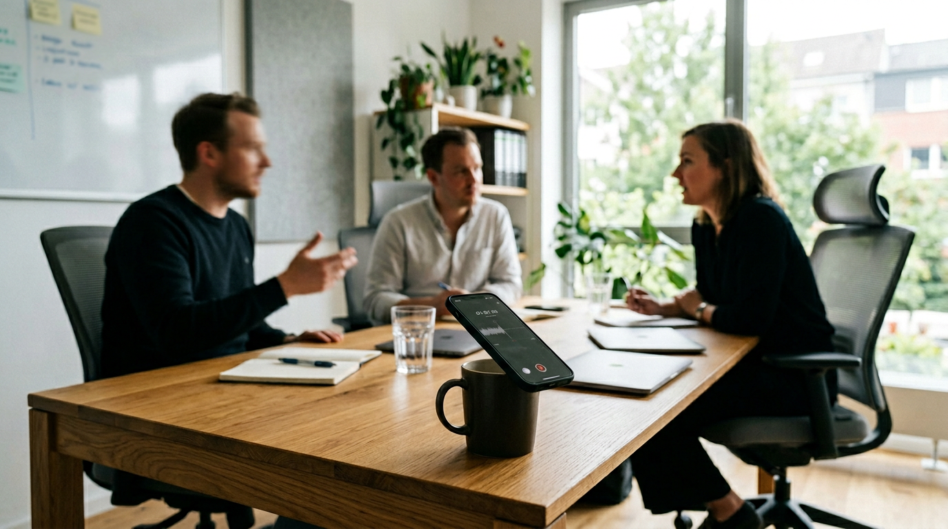 on-device AI note summaries meeting capture