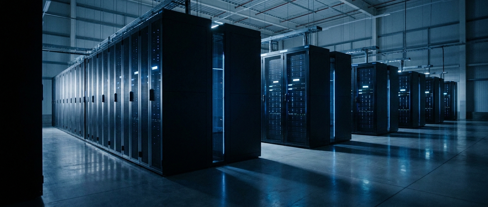 Stylised AI data centre representing the Anthropic Amazon AWS deal and its impact on UK consumer apps