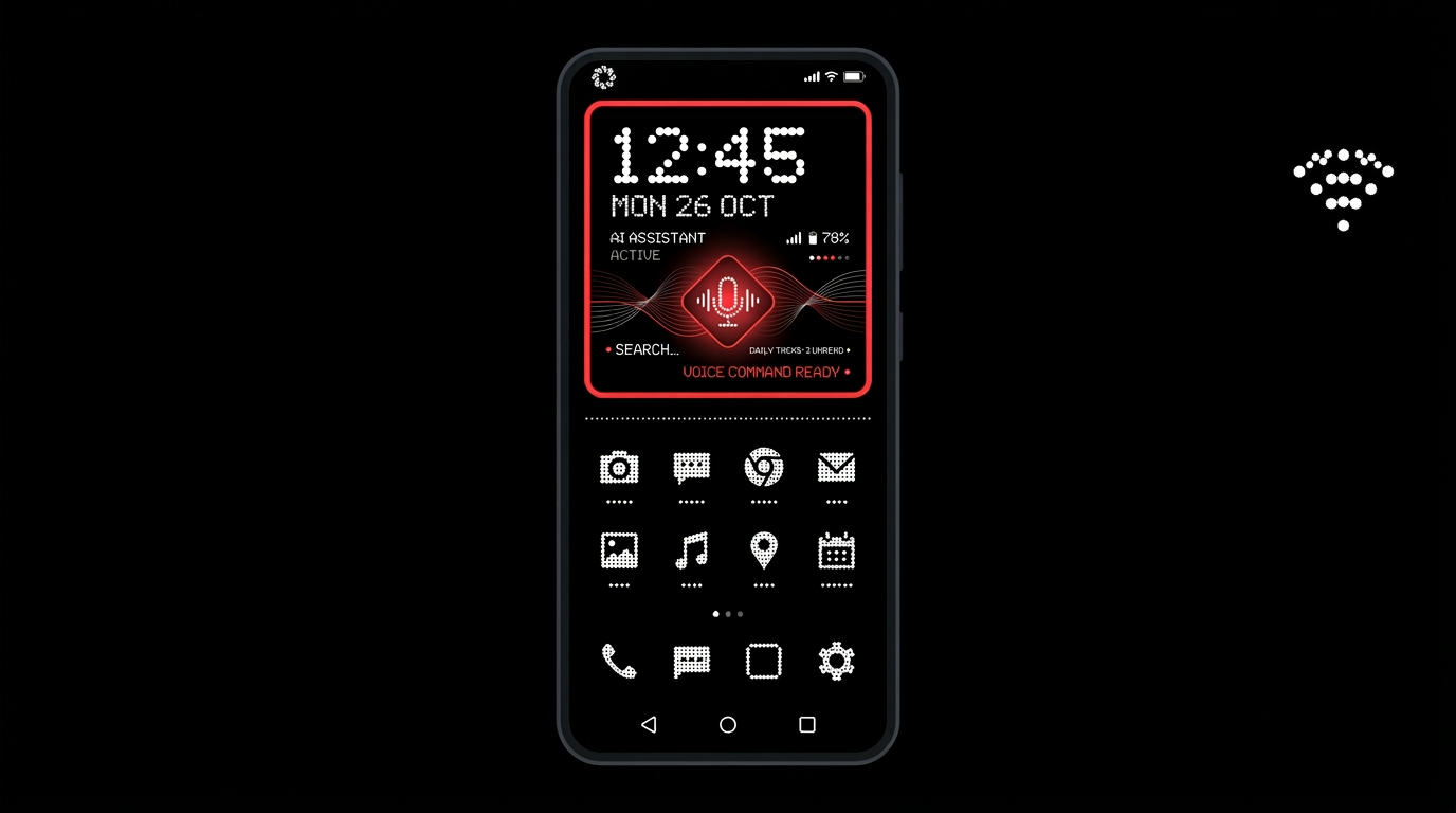 Carl Pei phone OS interface mockup