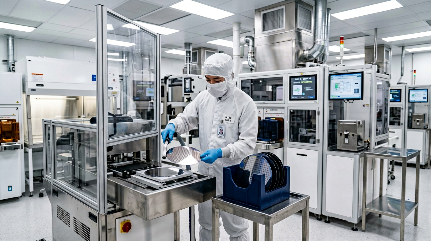 Apple chip manufacturing US clean room