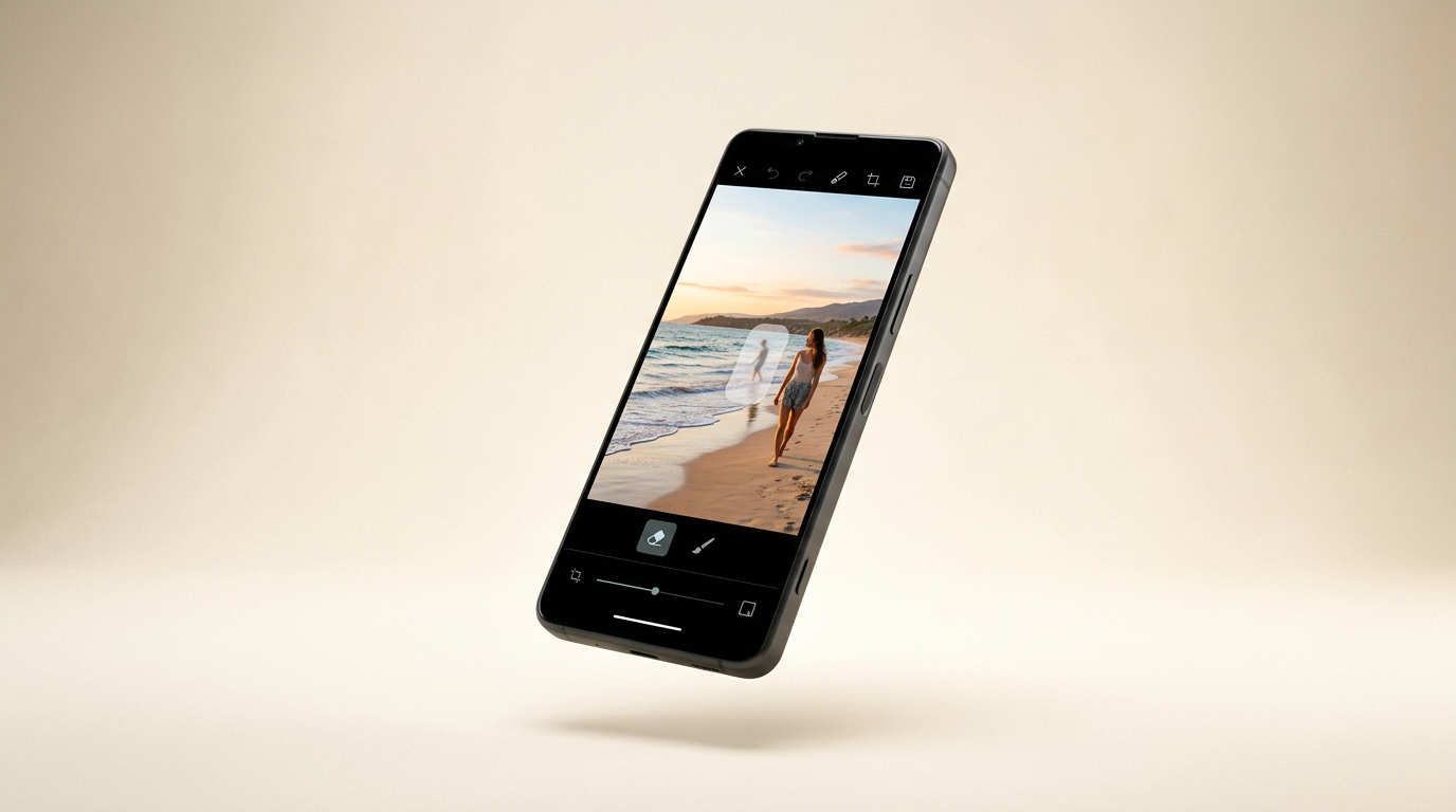 Samsung Awesome Intelligence Object Eraser on a Galaxy A37 5G
