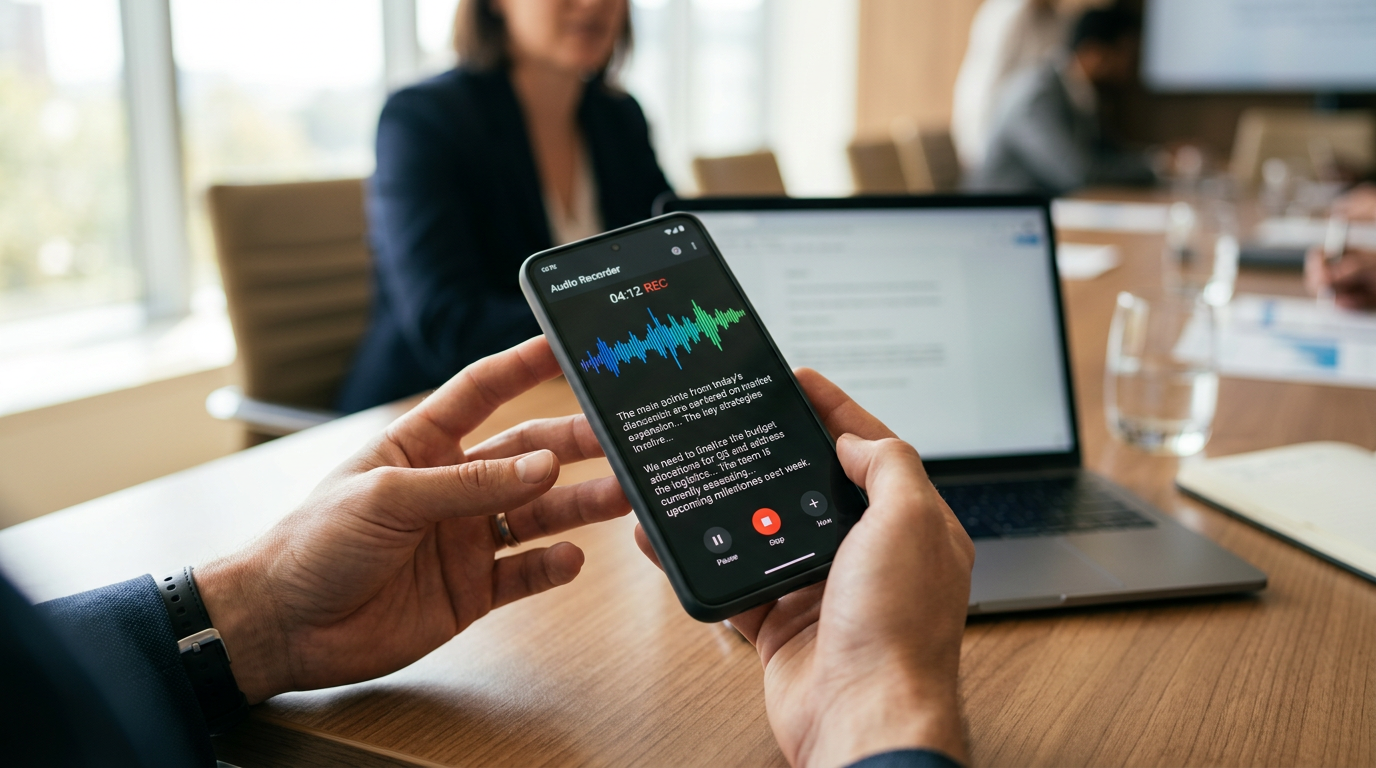 Samsung Awesome Intelligence Voice Transcription on a Galaxy A37 5G