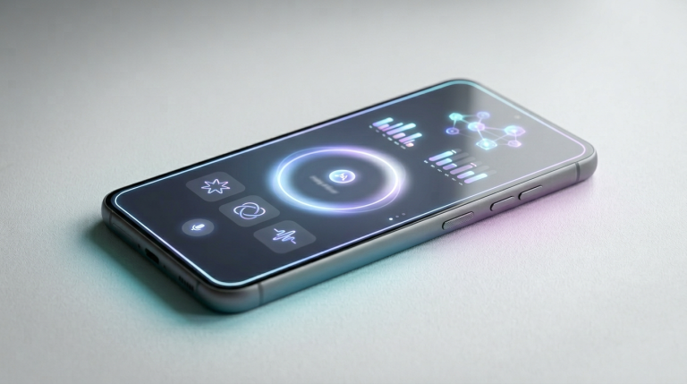 Samsung Awesome Intelligence on a Galaxy A57 5G editorial render
