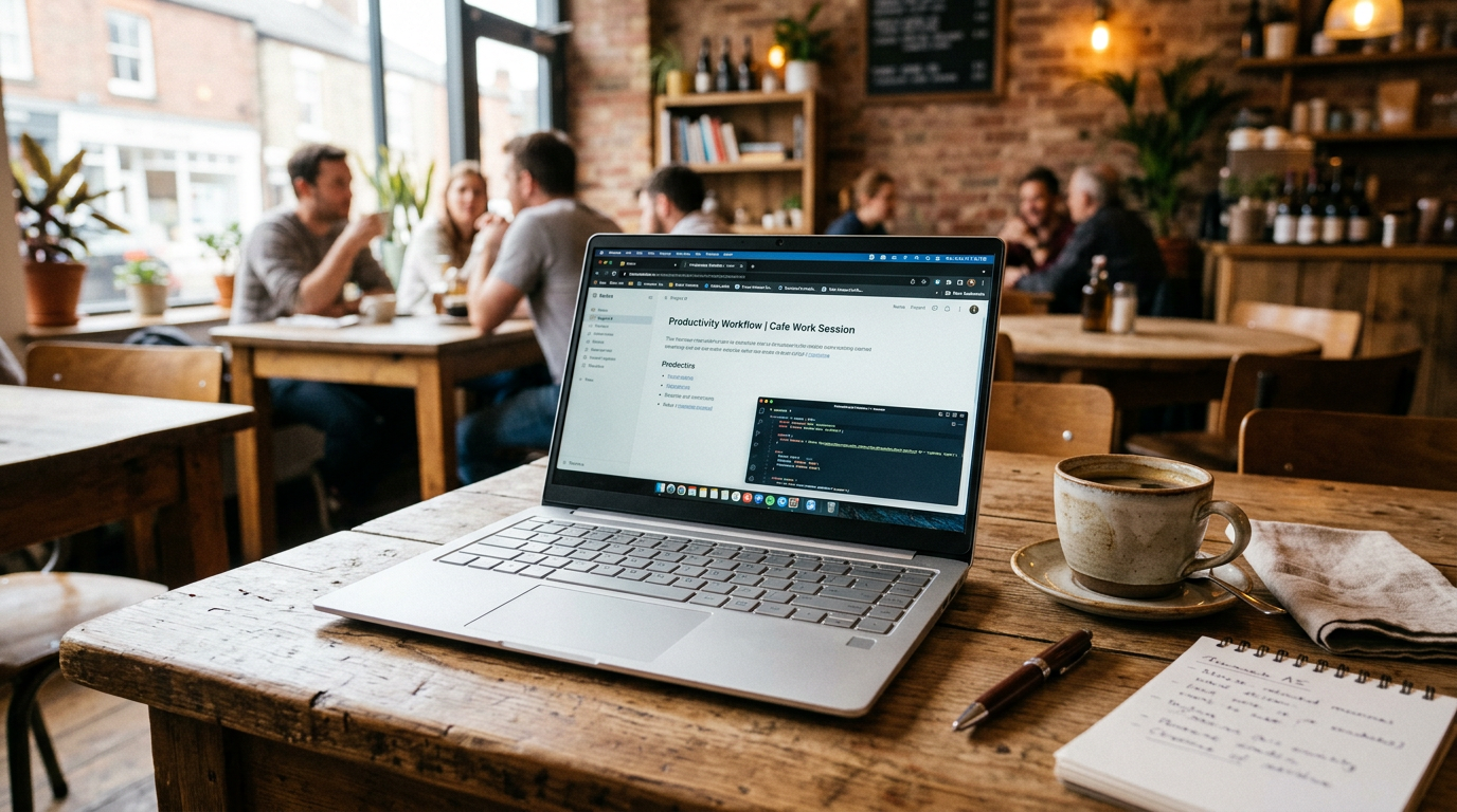 MacBook Neo worth it at a cafe table