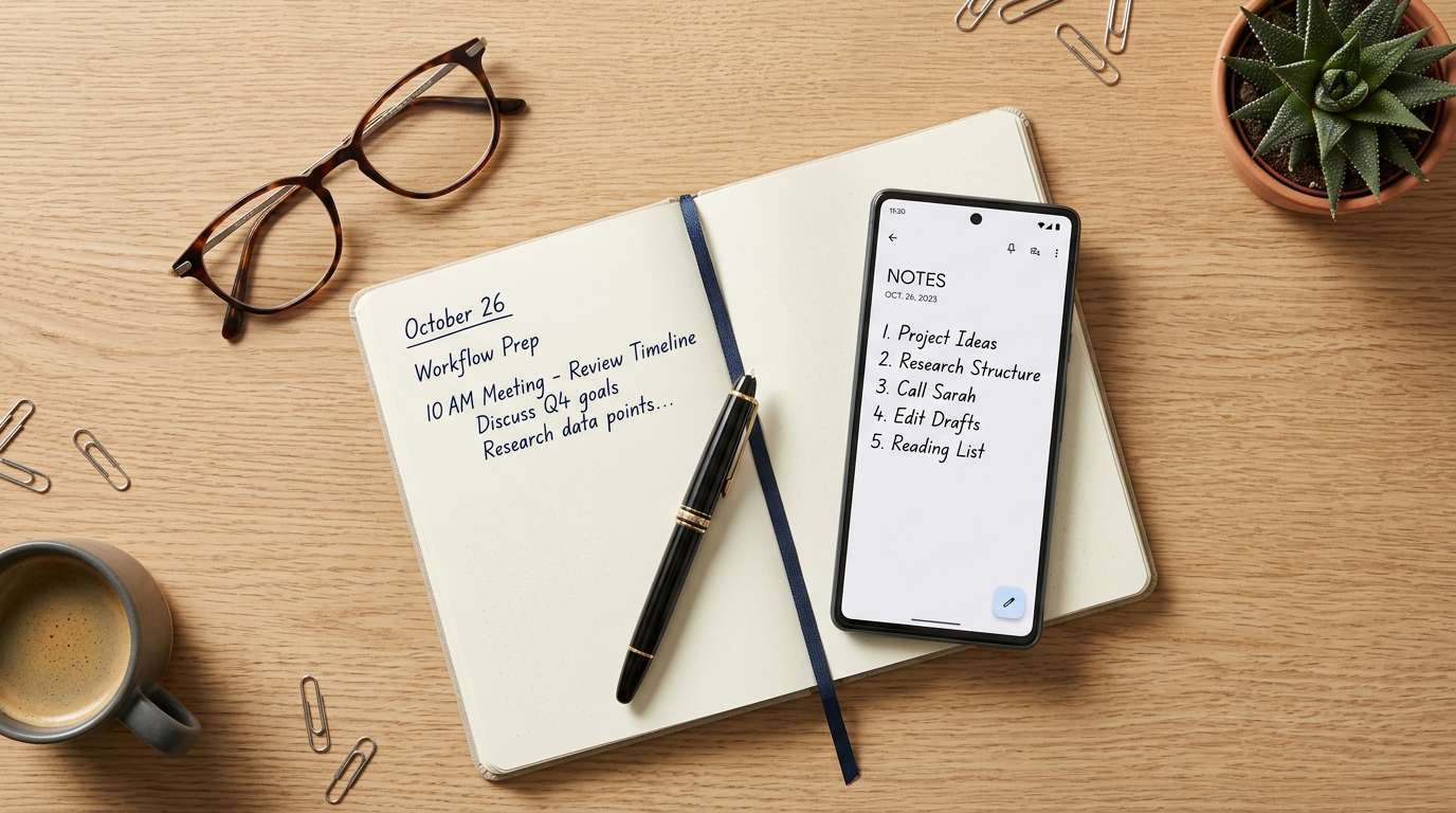 second brain notes app paper vs digital