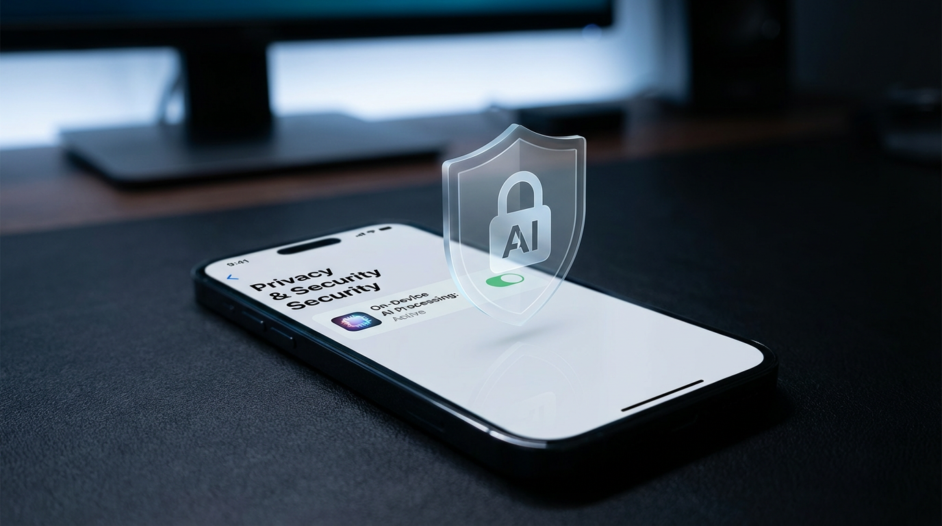 privacy-first mobile AI workflow on-device processing