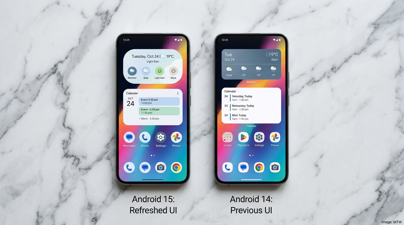 One UI 8.5 UK before and after visual comparison
