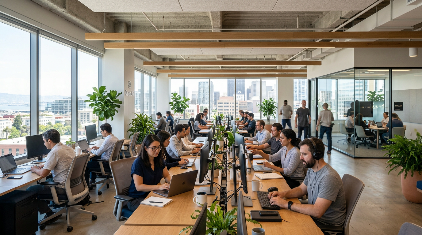 OpenAI hiring 4000 engineers office interior