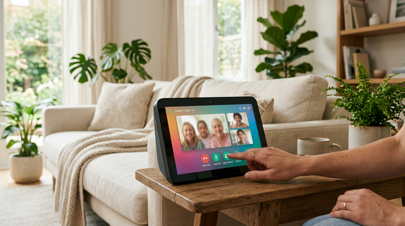 Echo Show 15 vs Nest Hub Max video call