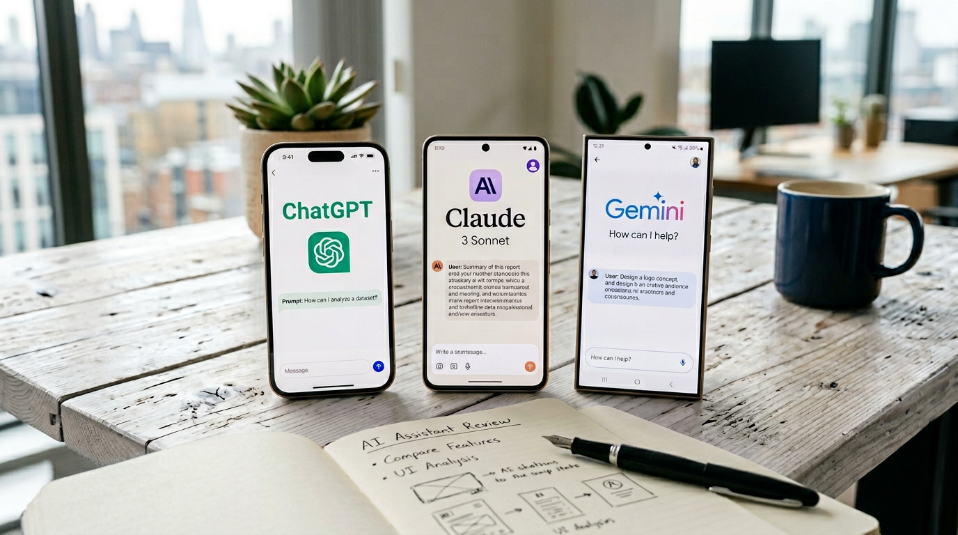Gemini ChatGPT Claude side by side comparison