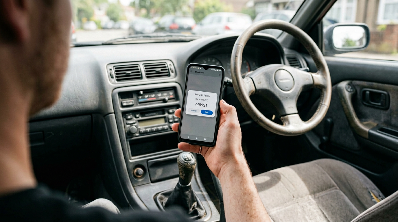 Pairing an Android phone with a car via Bluetooth