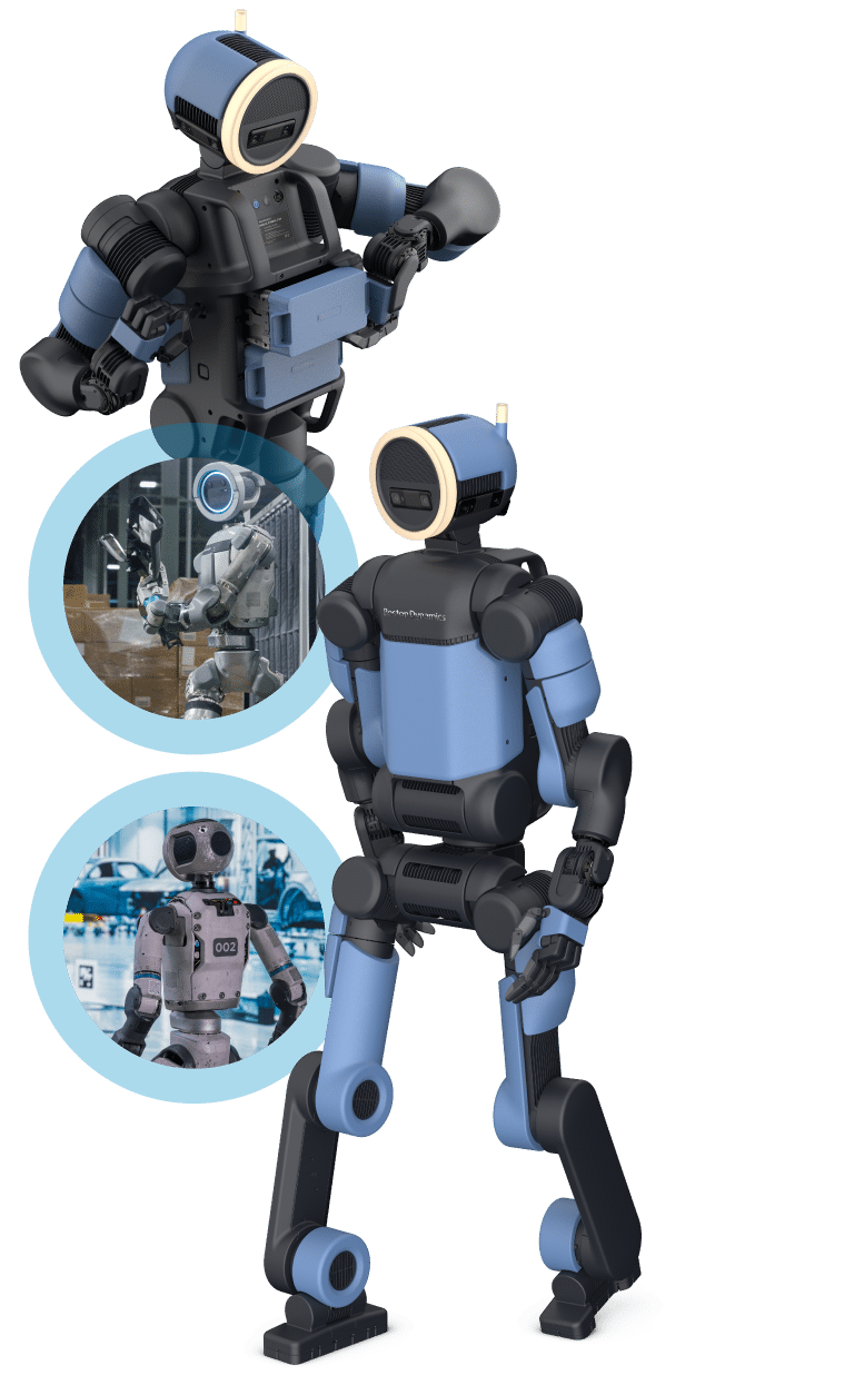 Atlas robot in various dynamic movement poses. Image: Boston Dynamics