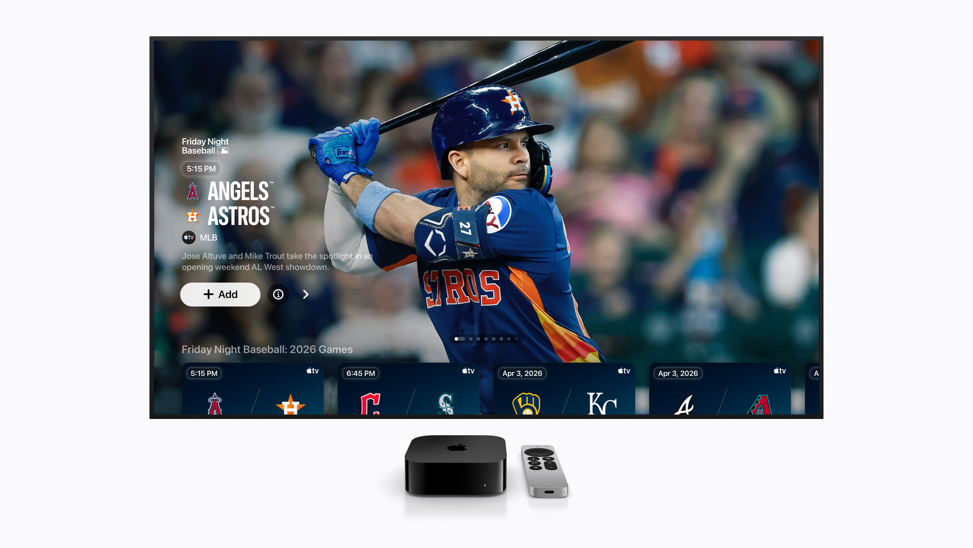 Apple Sports World Cup 2026 Friday Night Baseball Apple TV