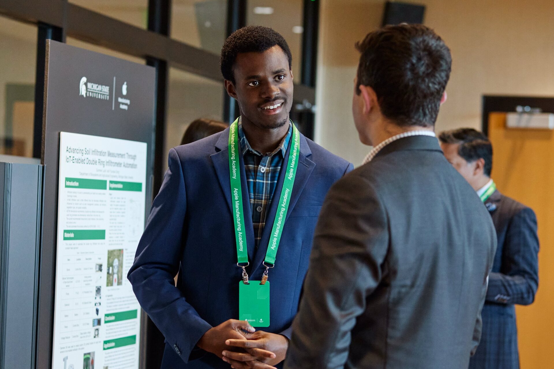 Apple Manufacturing Academy UK student poster AI deployment