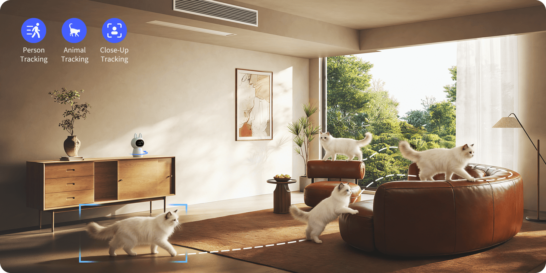 Aqara G350 Matter camera living room smart home setup