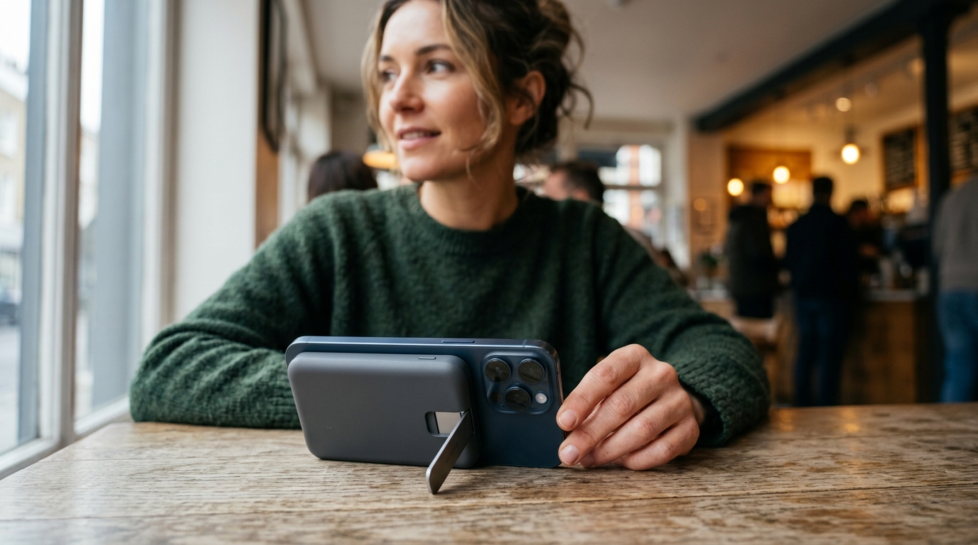 Belkin Qi2 MagSafe battery bank ships with a kickstand