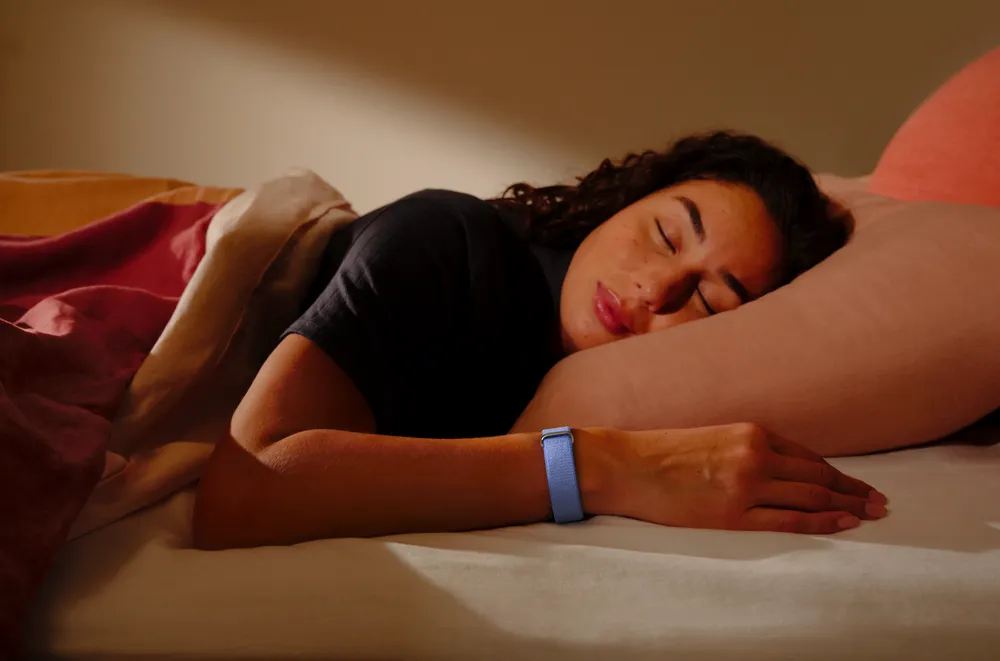 Fitbit Air UK launch lavender band sleep tracking on wrist