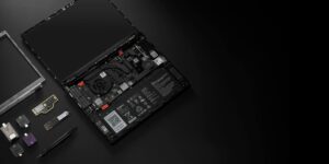 Framework Laptop 13 Pro hero image showing the chassis