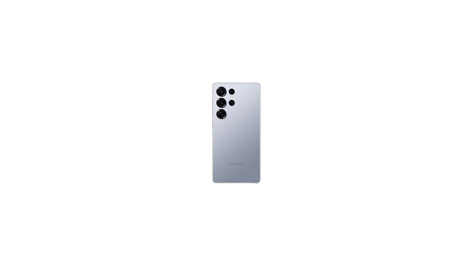 Samsung Galaxy S25 Ultra in titanium silverblue showing the camera array