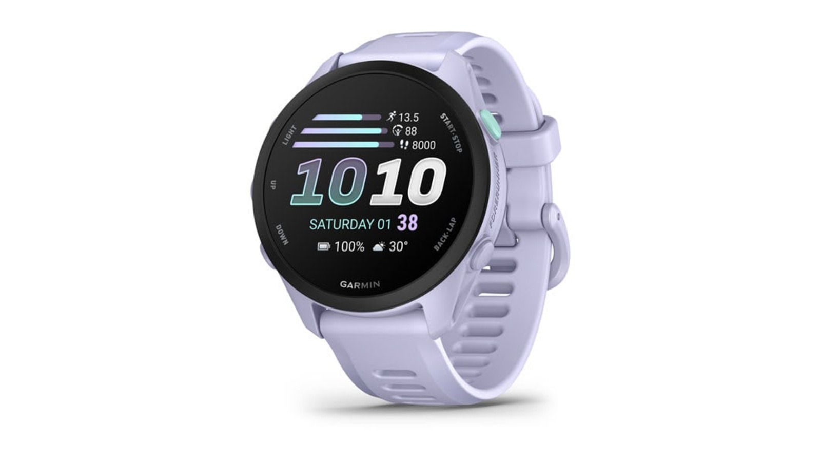 Garmin Forerunner 70 running watch in lilac
