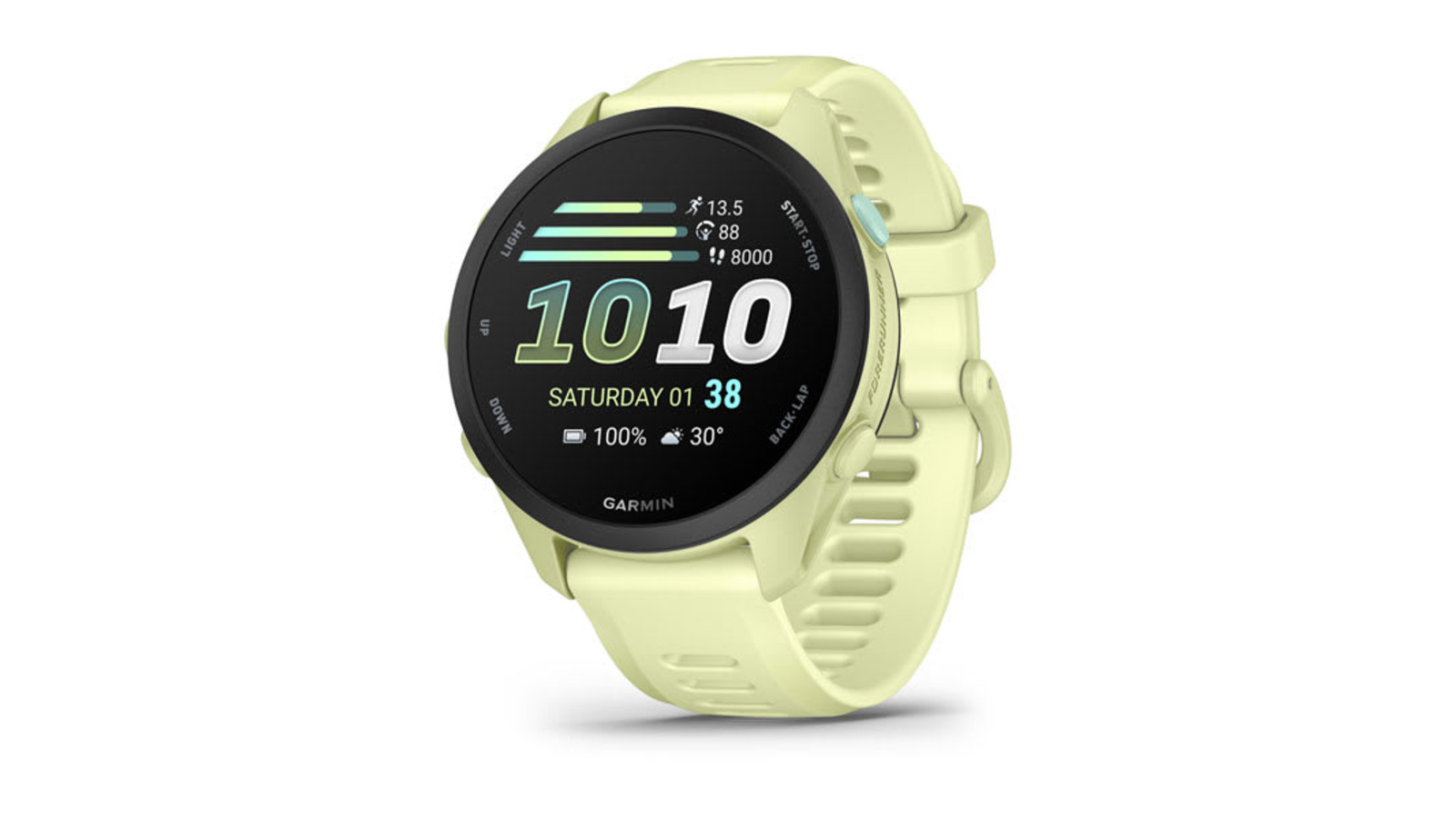 Garmin Forerunner 70 running watch in lime