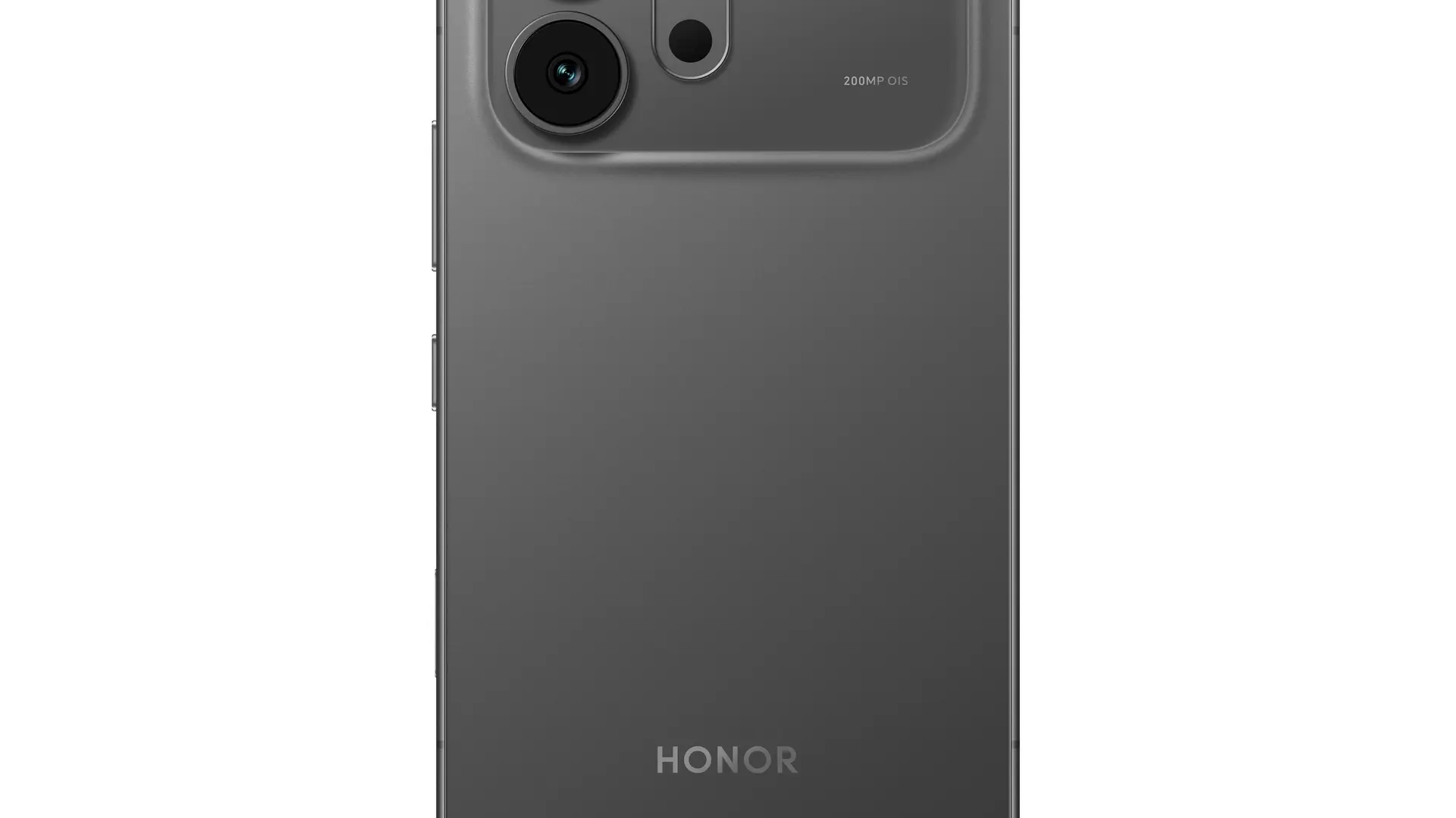 Honor 600 standard model rear in black, the lower-cost option without the telephoto camera and a 50 MP main