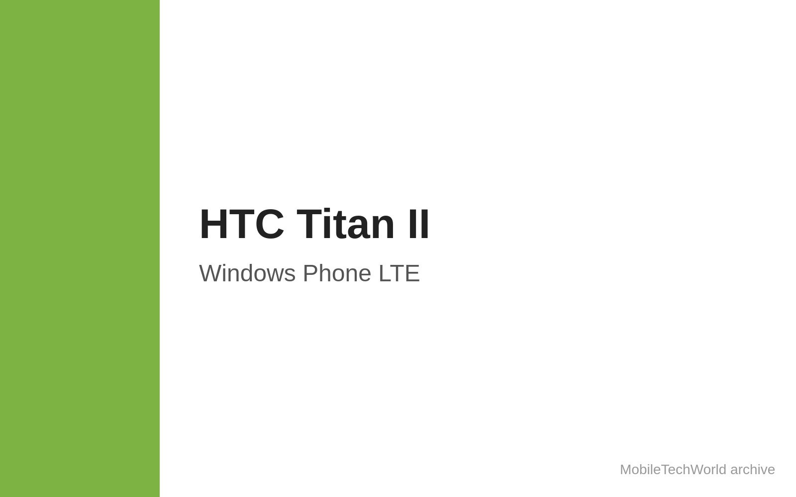 HTC Titan II featured image