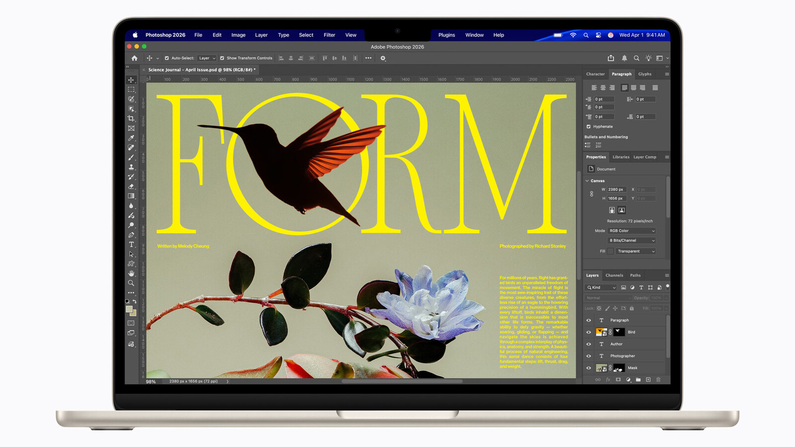 MacBook Air M5 vs Pro: the MacBook Air with M5 open on a desk