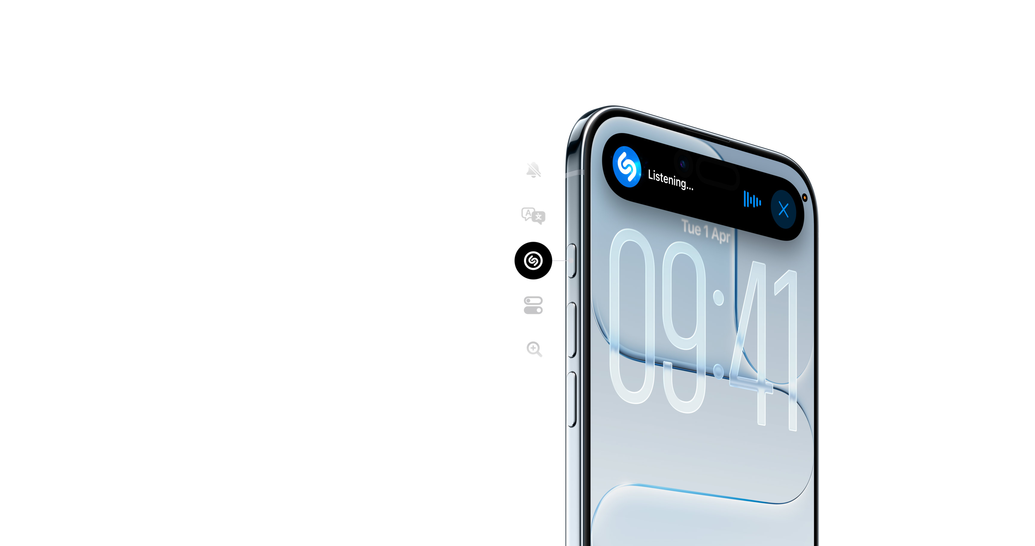 iPhone Air UK design and Action Button detail showing the 5.6mm titanium body