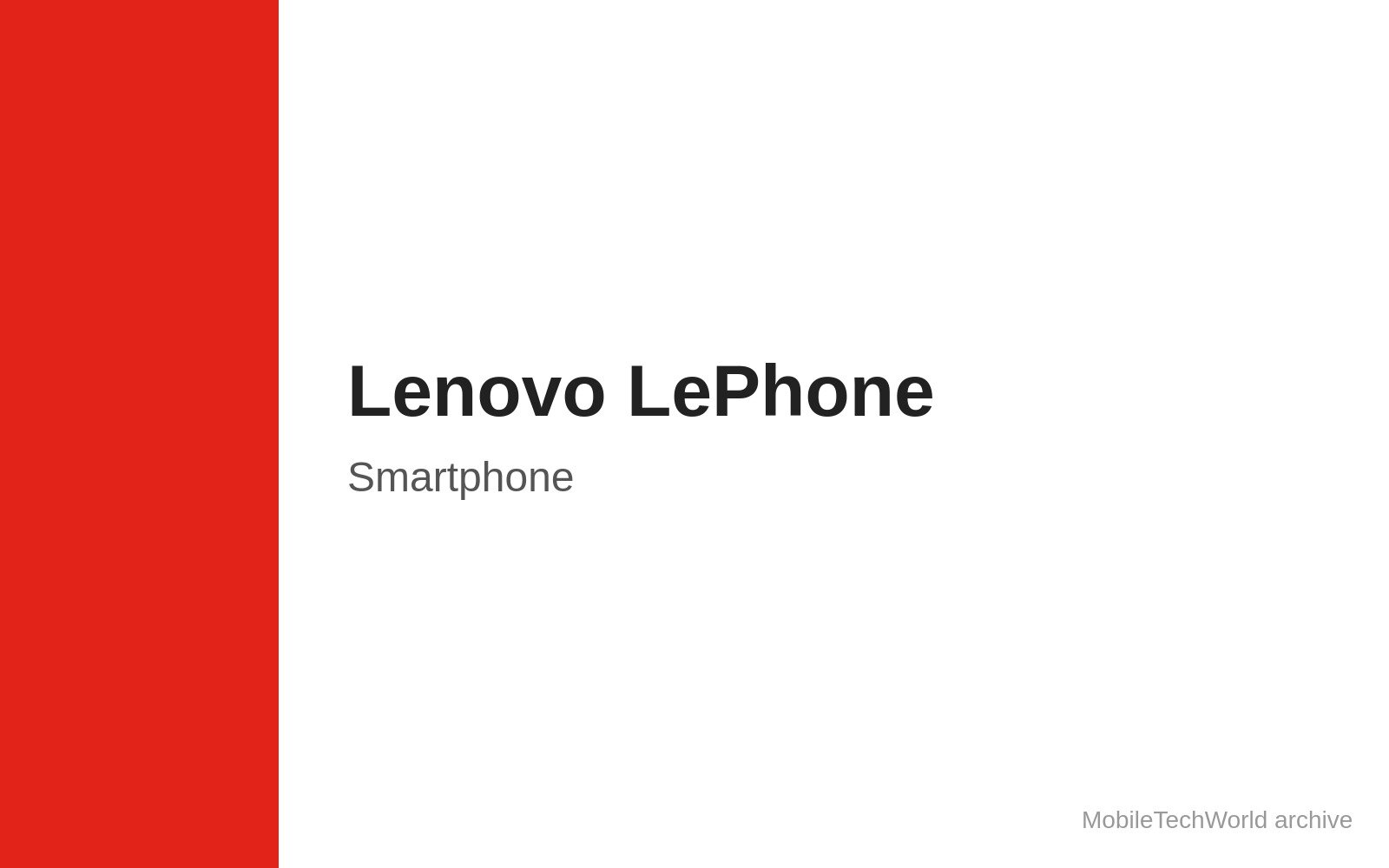 Lenovo LePhone featured image