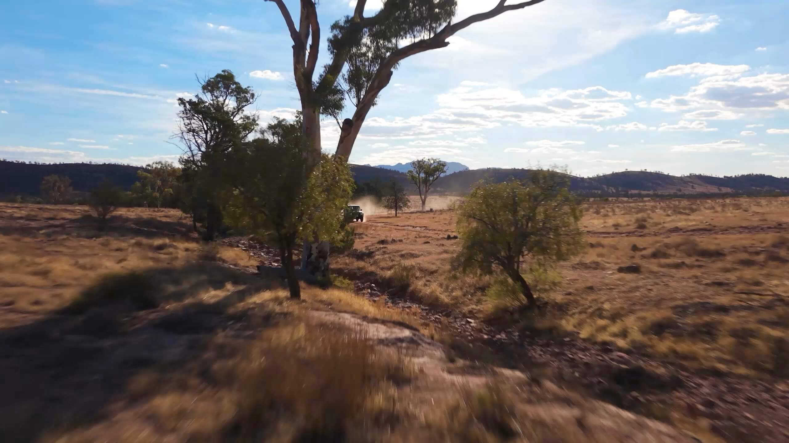 DJI Lito X1 UK aerial footage over outback terrain